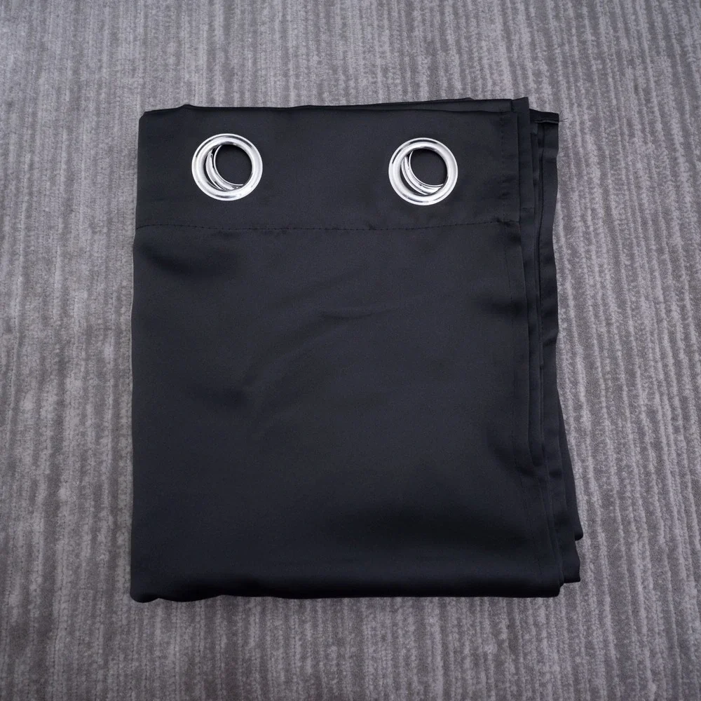 Joydeco Black 100% Blackout Curtain 120